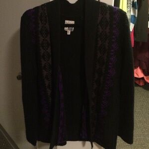 Chunky  Purple Ripcurl Cardigan Sweater Size XL